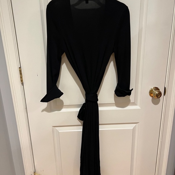 DVF vintage original black wrap dress - Picture 4 of 7